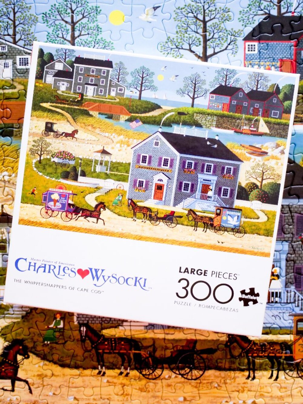 Charles Wysocki (300) Piece Puzzle ~ "The Whippersnappers of Cape Cod"